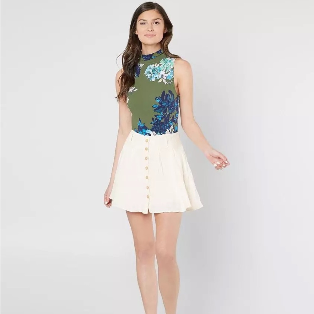 Free people pixie  floral  bodysuit